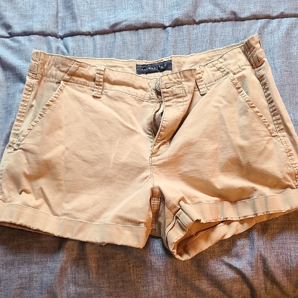 Casual Tan Women Shorts